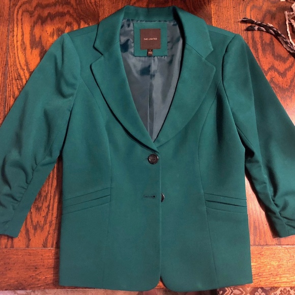 The Limited Jackets & Blazers - SALE The Limited Green Blazer 3/4 Sleeve Small